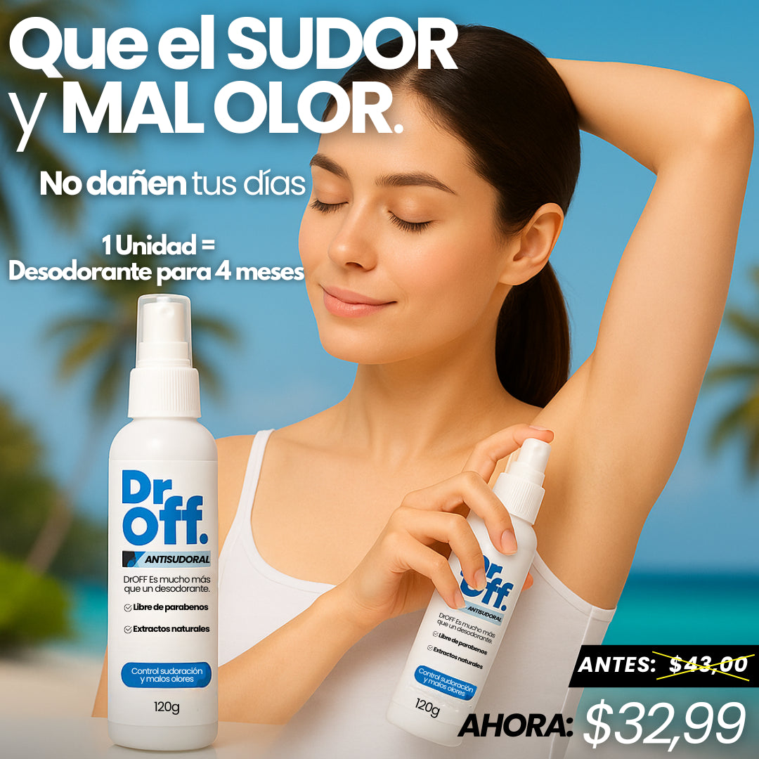 DrOFF🧑🏼⚕️Tratamiento contra sudor y mal olor