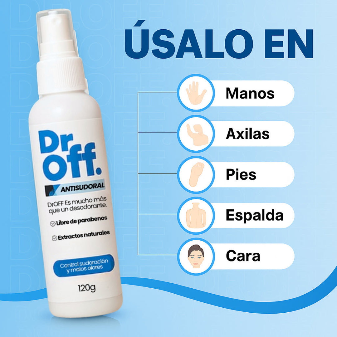 DrOFF🧑🏼⚕️Tratamiento contra sudor y mal olor