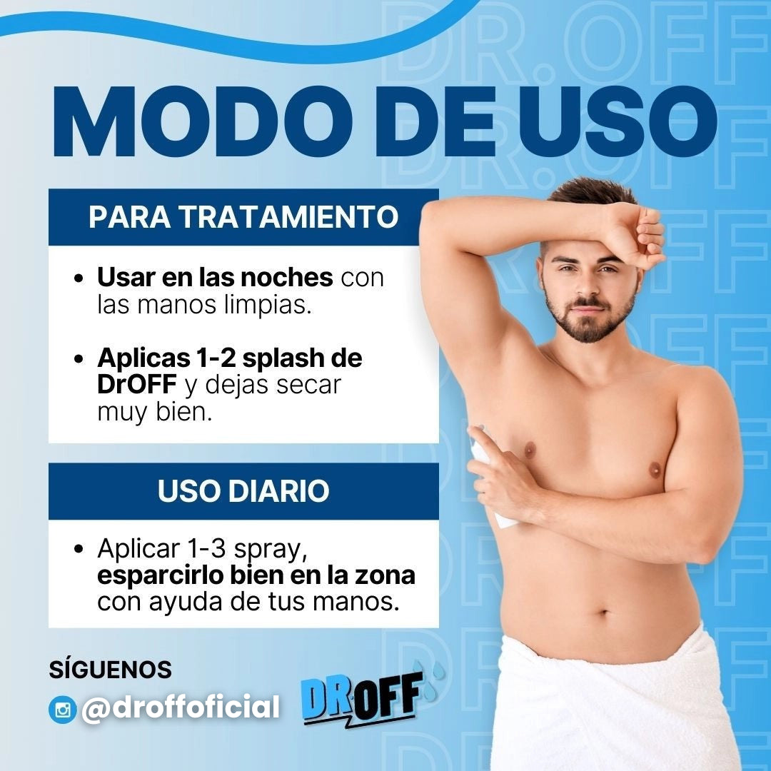 DrOFF🧑🏼⚕️Tratamiento contra sudor y mal olor