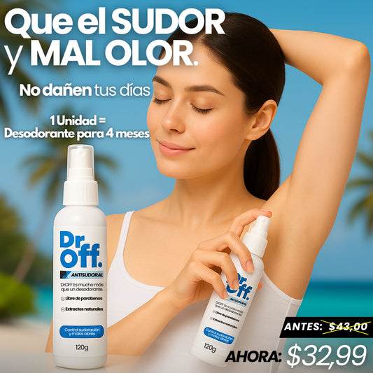 DrOFF🧑🏼‍⚕️Tratamiento contra sudor y mal olor
